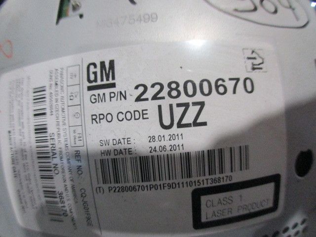 Rádio / auto-rádio OPEL Astra J