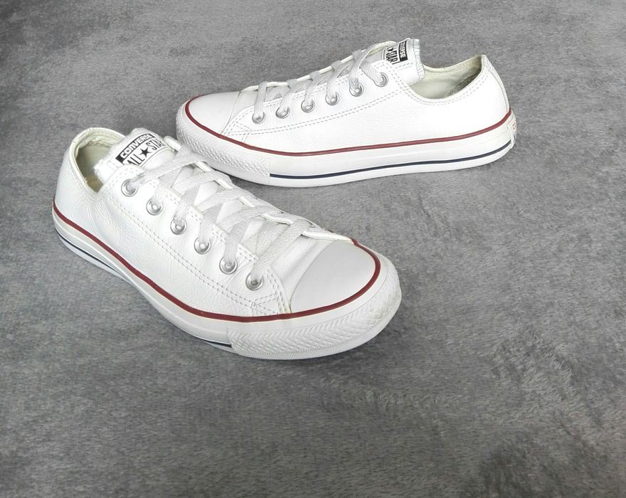 Converse all Star oryginalne buty sportowe trampki białe skóra rozm 40