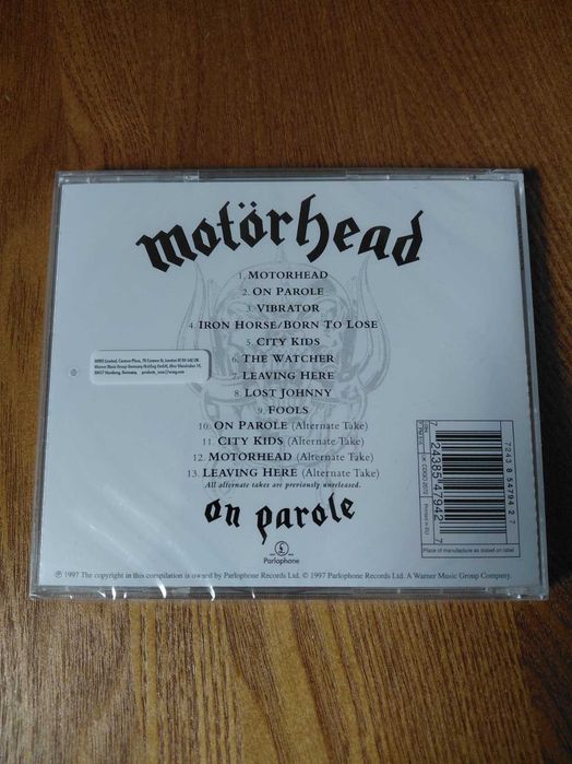 płyta cd kompaktowa motorhead on parole
