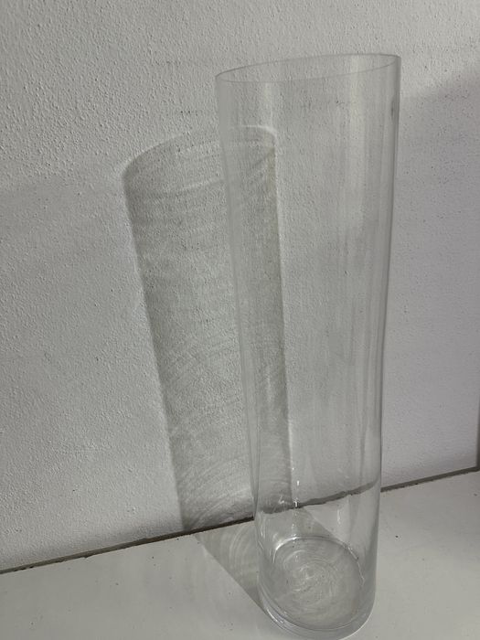 Jarra / vaso de vidro decorativo