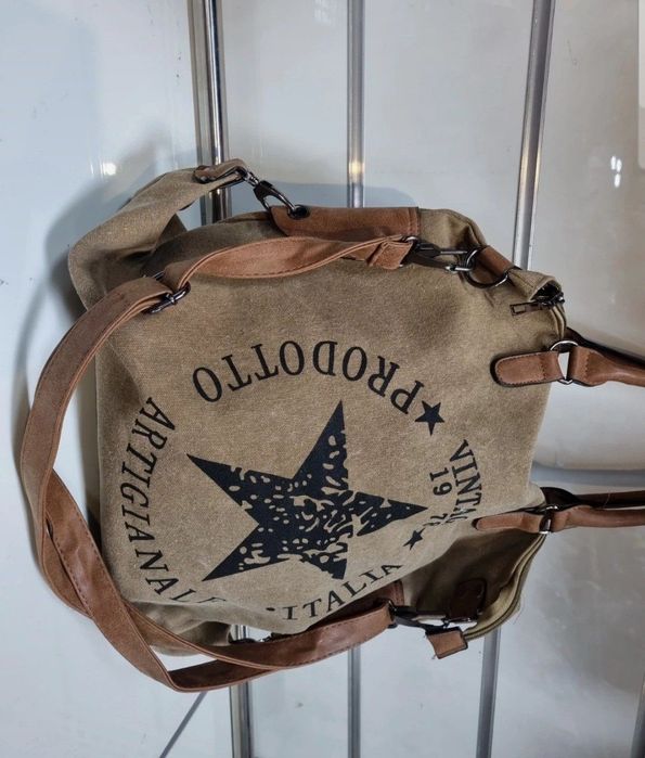Torebka damska shopper beżowa