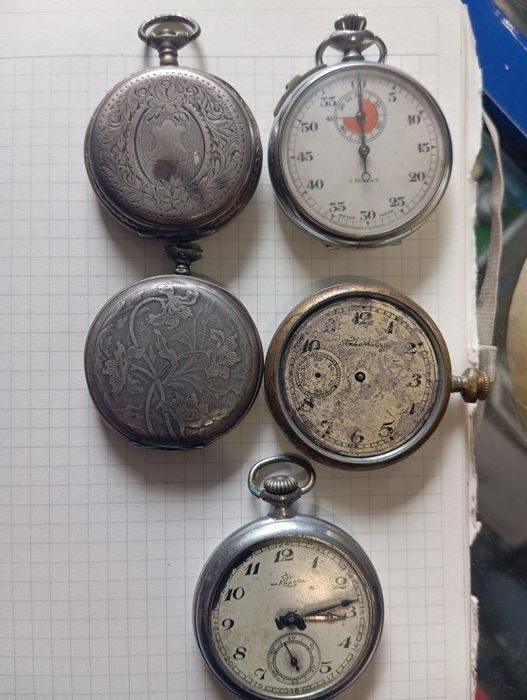 Лот карманних годинників(5 штук)
