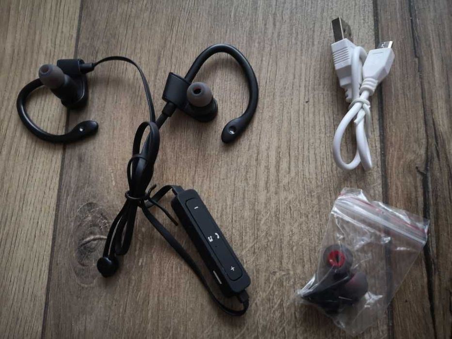 Słuchawki sportowe bezprzewodowe bluetooth z mikrofonem
