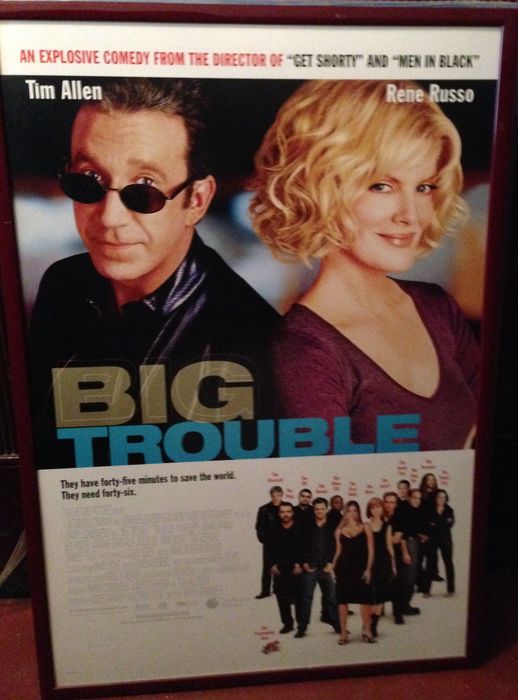 Cartaz original de cinema filme Big Trouble