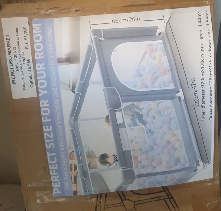 Parque para crianças/piscina de bolas 130x130