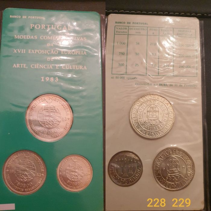 Moedas e notas Coleção