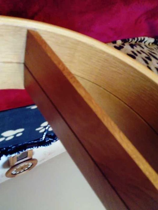 Lustro okrągłe na sznurku z półeczką, nowe