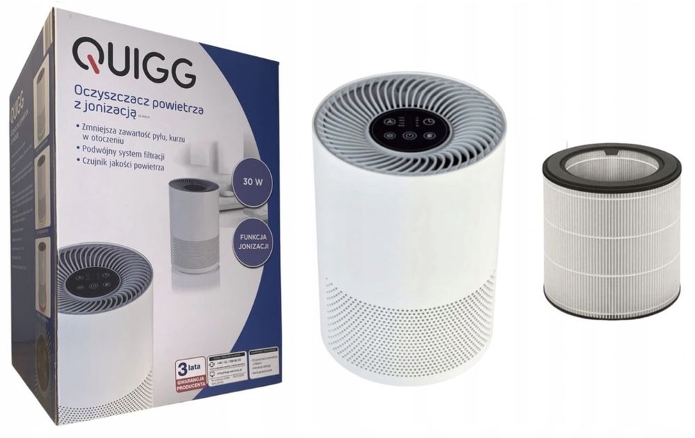 Quigg oczyszczasz powietrza z jonizacją