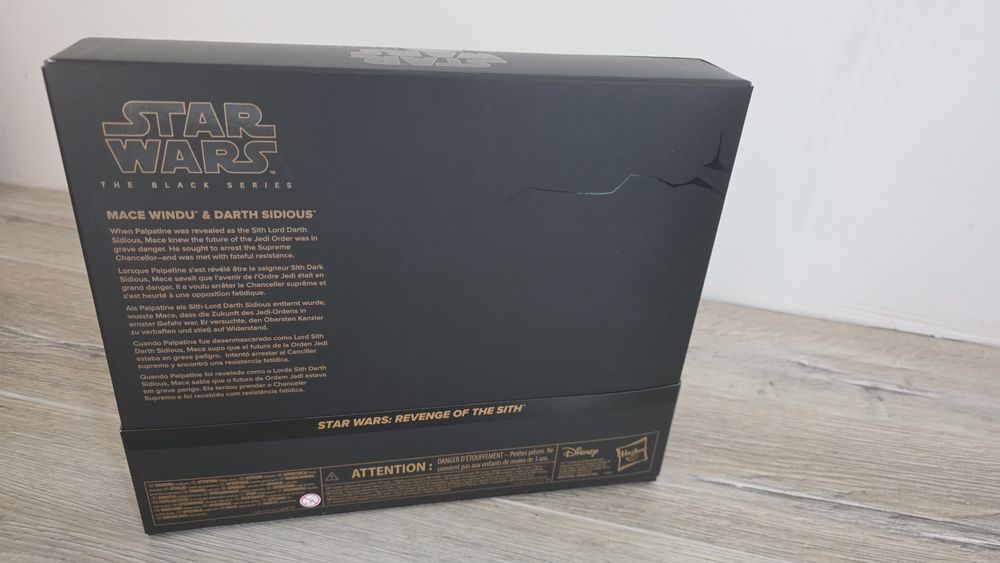 Star Wars The Black Series Mace Windu i Darth Sidious Exclusive Nowe