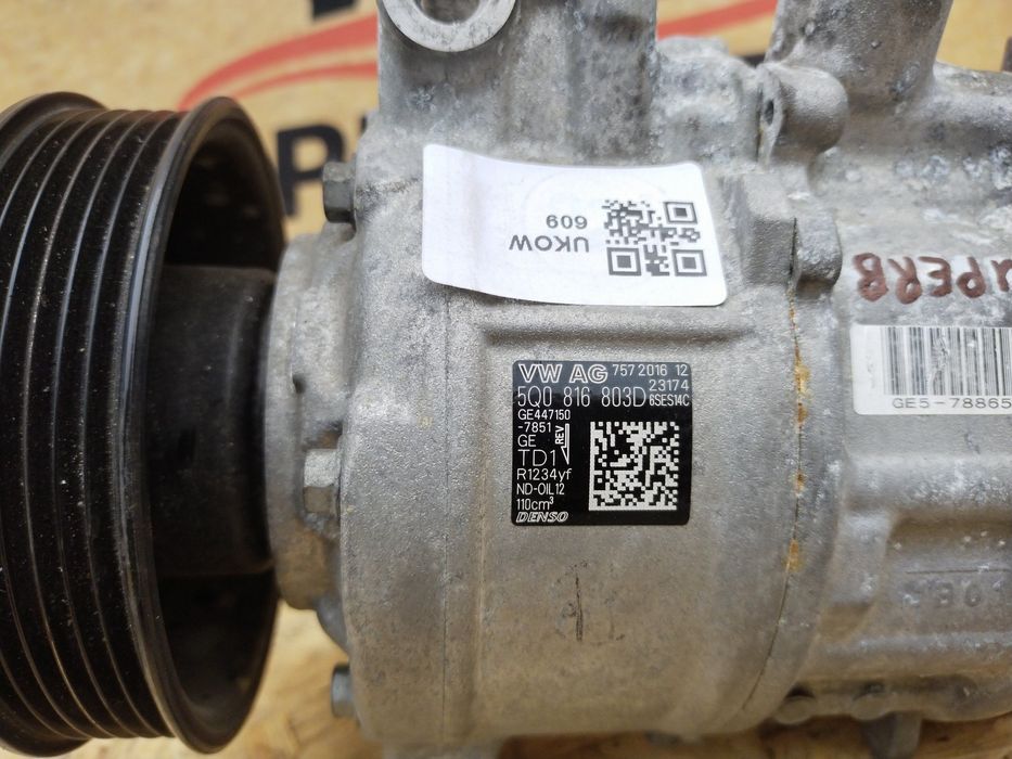 W Passat B8 14- Superb III Golf VII Компрессор кондиционера 5Q0816803D
