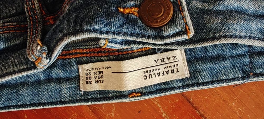 Calças ganga Zara Trafaluc 38 Mide Rise  (veste 36)