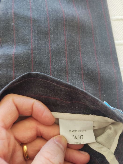 Fato de lã cinza tamanho 54