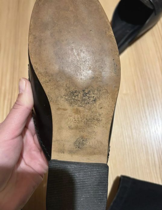 Klapki / Mule Pinko ze skory naturalnej