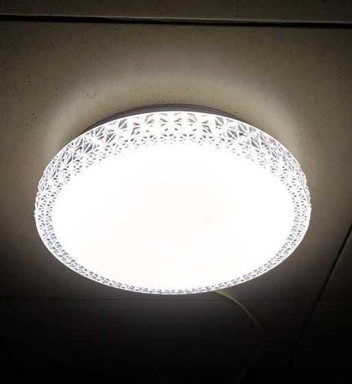 Потолочная LED люстра с хрусталем - Светильник на пульте управления