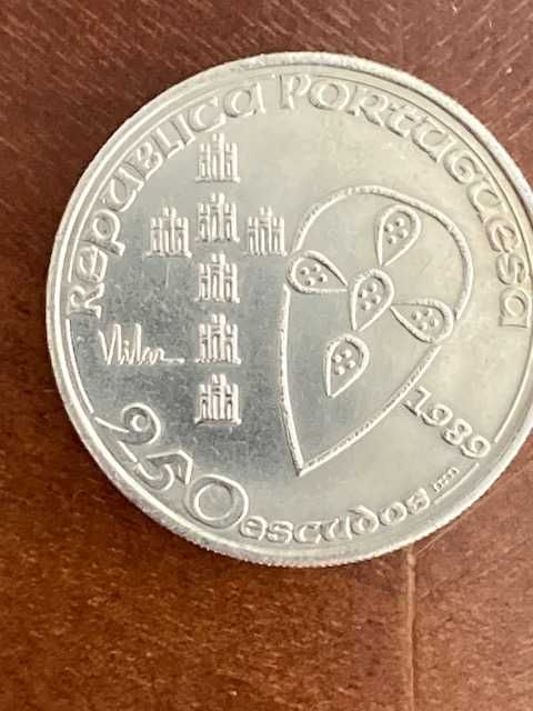 6 Moedas comemorativas de 250 escudos, 1990 - Fundação de Portugal