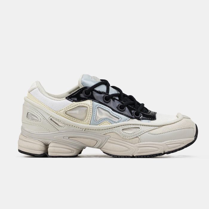 Кросівки Adidas x Raf Simons Ozweego 3 Cream White • Раф Сімонс (білі) Топ Якість