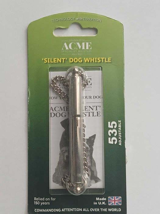 Gwizdek dla psa ACME 535 Silent - srebrny*nowy&oryginał