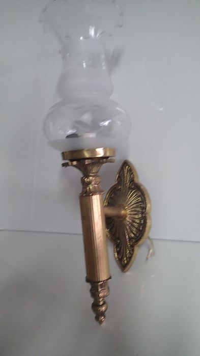 Aplique antigo de iluminação em Bronze