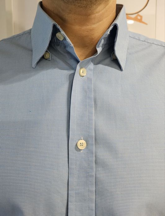 Koszula BYTOM Slim-Fit K40 W176/182 Bawełna 100% jasno niebieska NR05