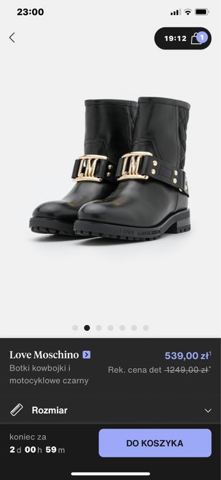 Love Moschino skora nowe logo 37 rozm