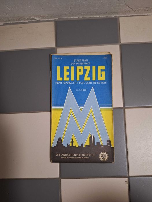 Mapa LEIPZIG/Lipsk lata 60/70
