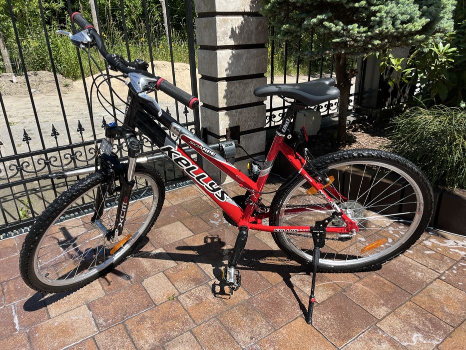 Rower damski czerowno czarny