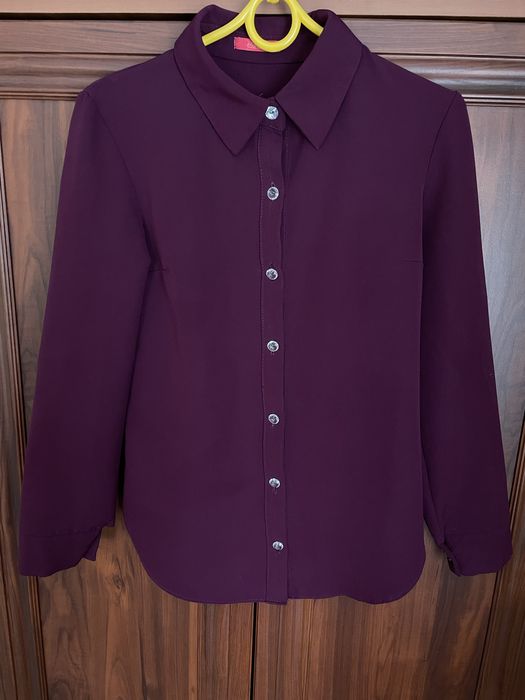 Сорочка жіноча насиченого бордового кольору