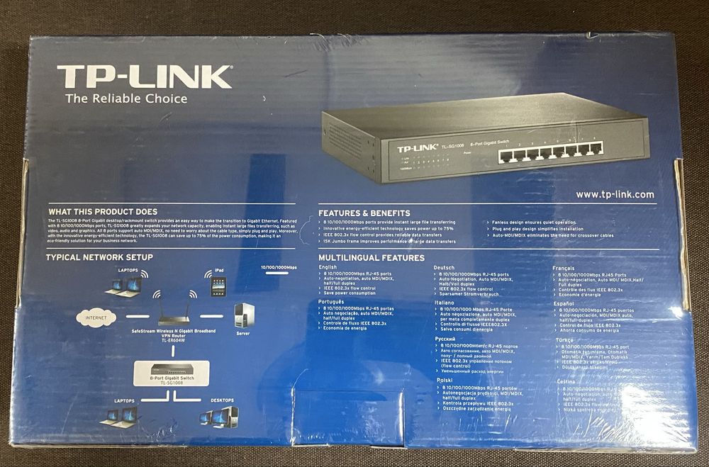 Некерований комутатор TP-Link TL-SG1008