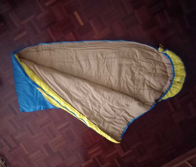 Saco cama BERG azul e amarelo criança