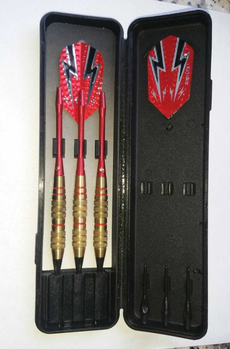 Rzutki Harrows darts 15g 3szt w etui, oryginał Made in England, tarcza