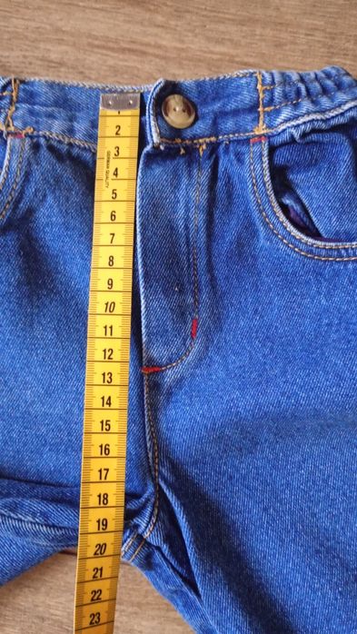 Spodnie niemowlęce jeans 62-68