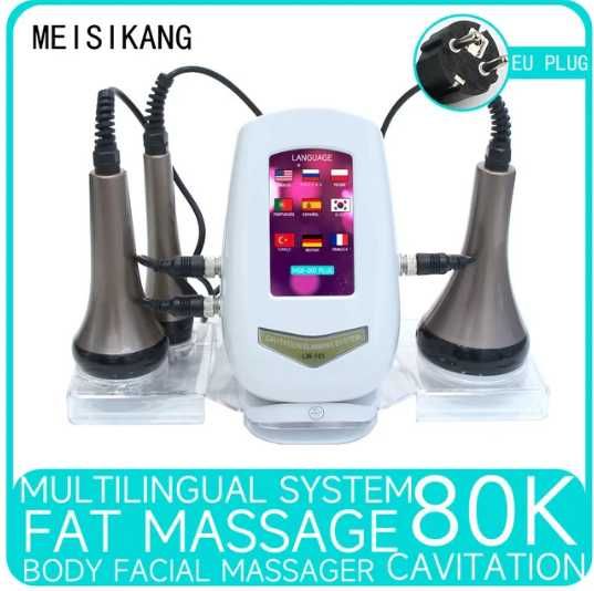 Máquina emagrecimento Cavitação 80k e Rádio Frequência Corpo e Rosto