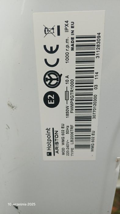 Panel sterujący do pralki Hotpoint Ariston