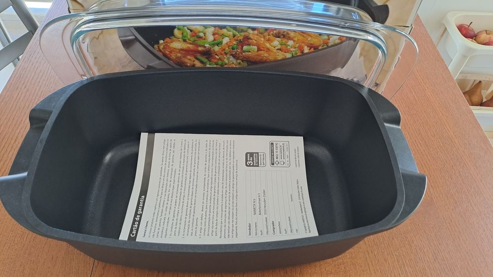 Assadeira em alumínio fundido 5,5 l NOVA