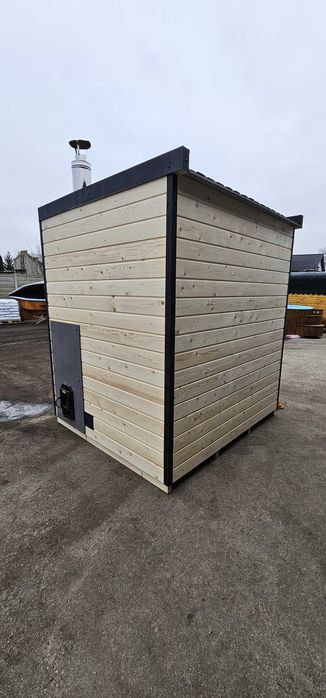 Nowa sauna fińska piec na drewno oświetlenie LED producent izolacja