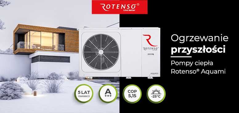 Pompa ciepła Rotenso Aqami split 12kw cała kotłownia z montażem