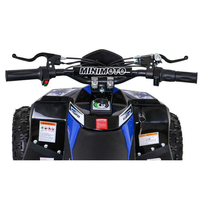 2026 Quad E-STAR na akumulator 35km/h + Silnik 1000W + Koła pompowane + Hamulce tarczowe Niebieski