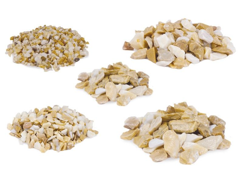 Grys Giallo Siena frakcja  16-32 złoty kamień ozdobny - worek 25 kg