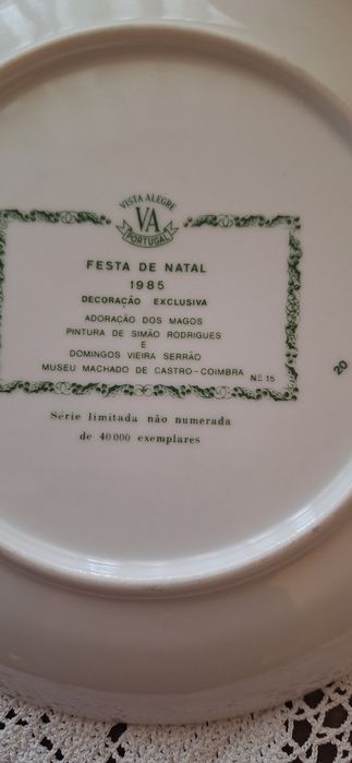 Pratos da coleção "Festa de Natal" da VA