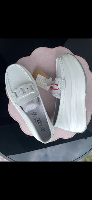 Mokasyny damskie 41 wkladka 26 cm skora naturalna