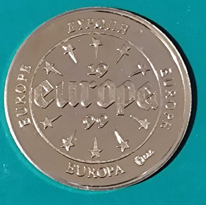 Rara Moeda Medalha Proof de ouro 50 euros - 2.835  gr - 14 K - 1999