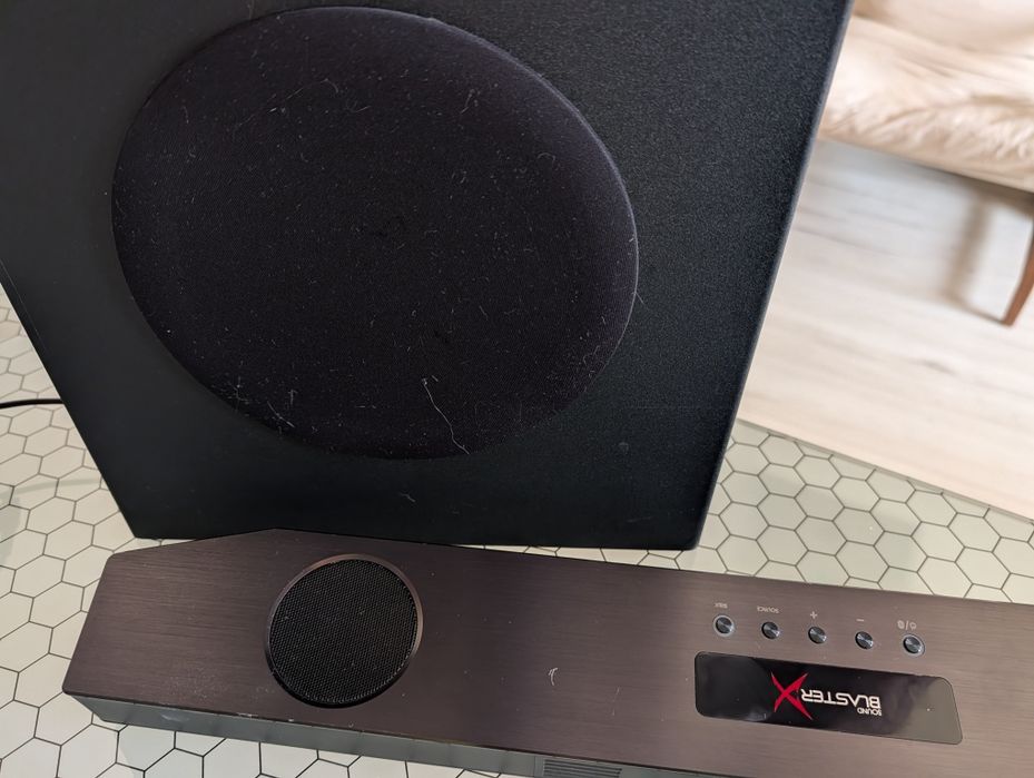 Soundbar Gaming Creative Sound BlasterX Katana + Subwoofer