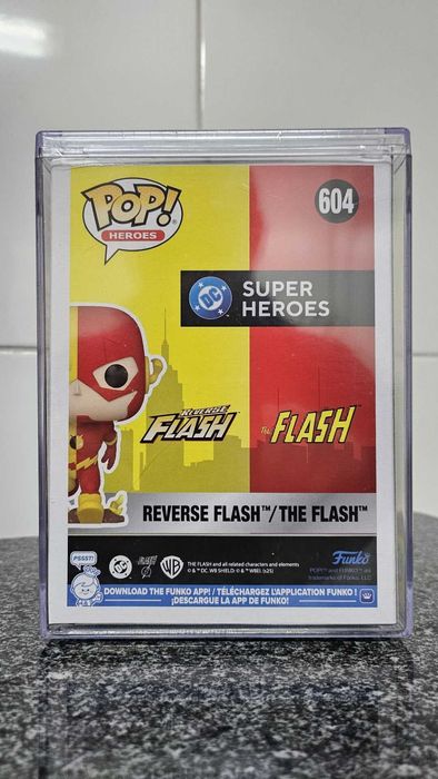 Funko POP Heroes 604 Reverse Flash / The Flash com Funko Protetor