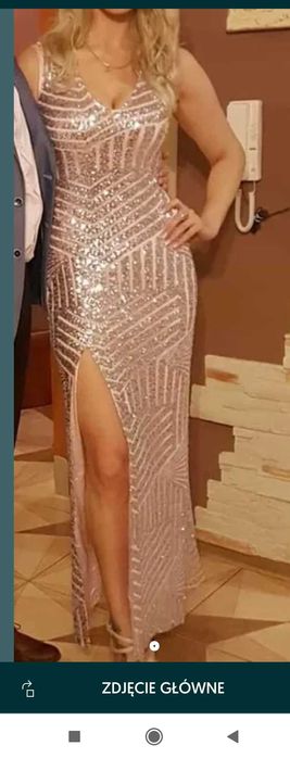 Sukienka z cekinami na wesele rozmiar 38