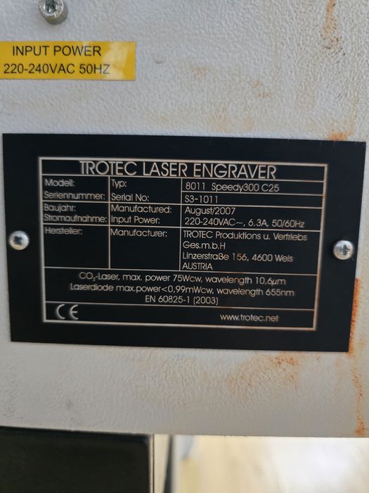 LASER trotec speedy300