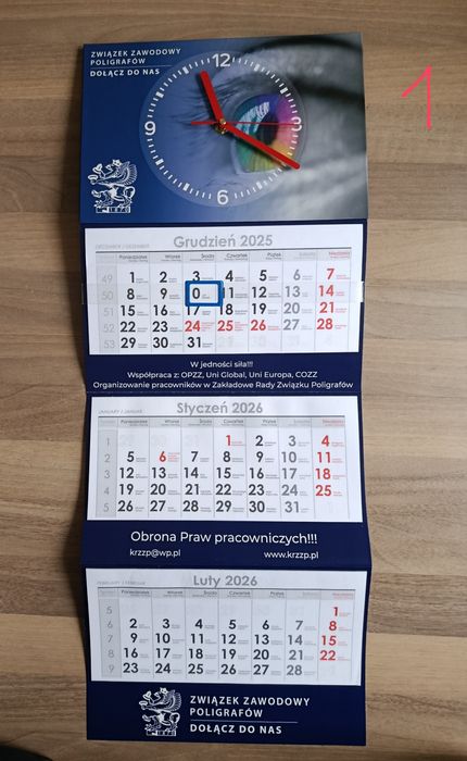Kalendarz ścienny 2026