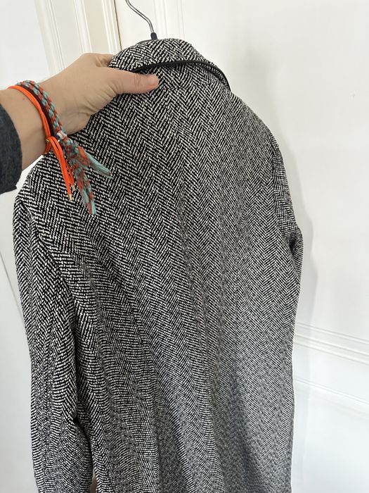 Casaco espinhado preto e cinza tam.42