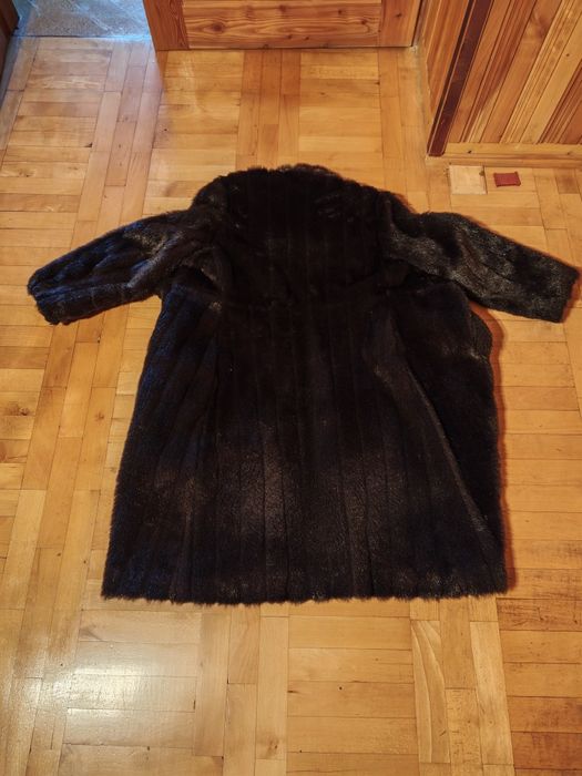 Futro sztuczne brązowe