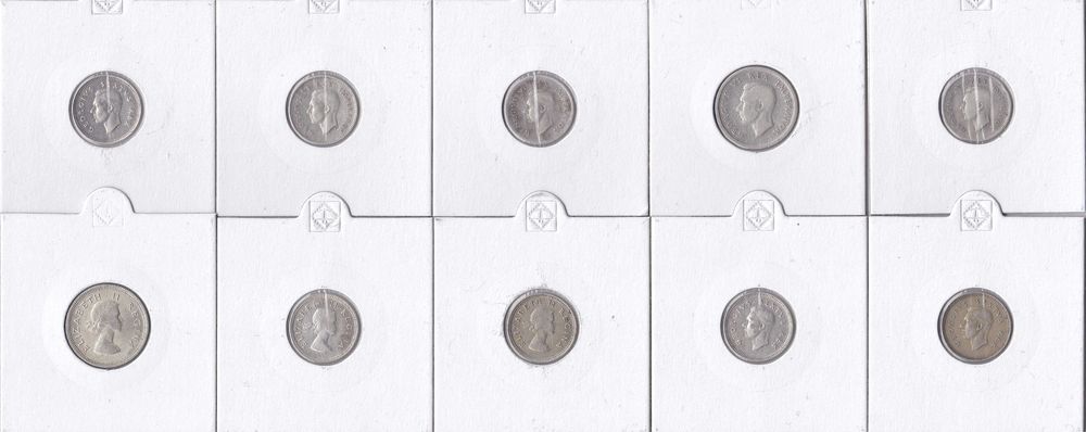 Lote de 46 moedas África do Sul incluindo 10 em prata