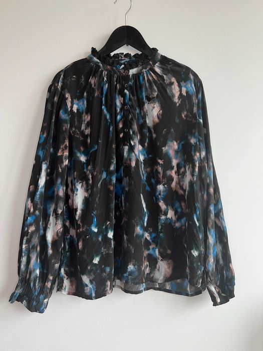 Prepair bluzka we wzory wiskoza elegancka oversize luźna przewiewna L